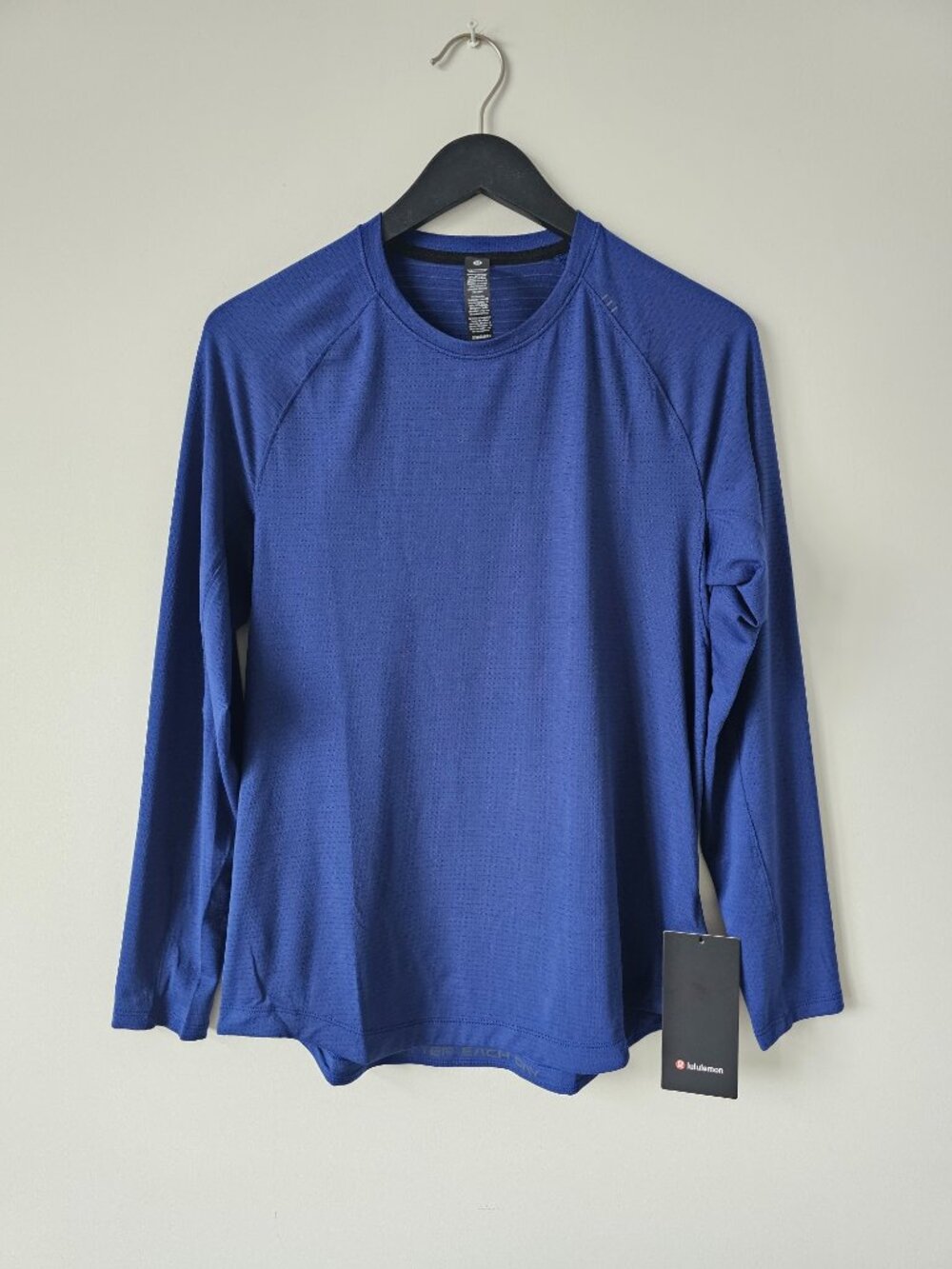 NWT LULULEMON CLBU Clubhouse Blue License To Train LS T-Shirt Top Men's Medium